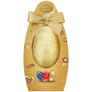 Lindt Wielkanocne Mega Jajko Mieszanka Pralink Lindor Jajeczka 303g