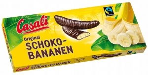 Casali Schoko Bananen Bananowe pianki w czekoladzie 300g