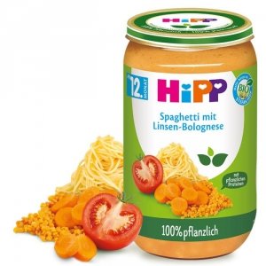 Hipp obiadek Bio Spaghetti Soczewica Sos Bolognese 12m 250g