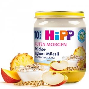 HIPP BIO Zbożowe Śniadanie Musli Ananas Jogurt 10m