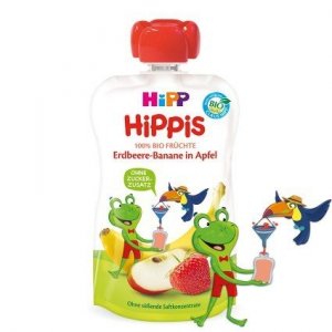 Hipp Hippis 100% Owoców Truskawka Banan Jabłko 100g