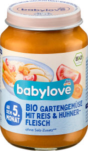 Babylove Bio Ryż Kurczak Warzywa 5m 190g Niemcy