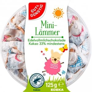 GG Wielkanocne Mini Baranki Mleczna Czekolada 25sztuk 125g