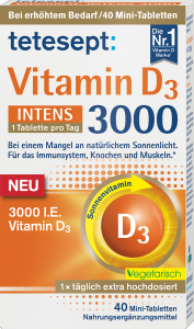 Tetesept INTENS Witamina D3 3000IU 40 tabletek NIEMIECKIE
