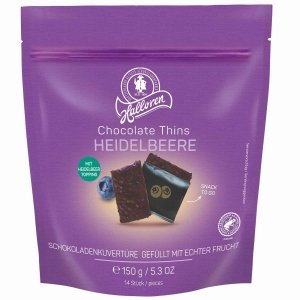 Halloren Czekoladki Deserowe Krem Borówkowy Chocolate Heidelbeere 150g Niemcy