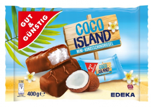 GG Mini Batoniki z Czekoladą Mleczna i Kokosem 400g.