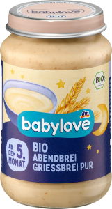 Babylove Bio Kaszka na Dobranoc Semolina 5m 190g Niemcy