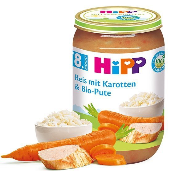 Hipp Bio Obiadek Indyk Ryz Marchewka 8m 220g Bez Glutenu Obiadki