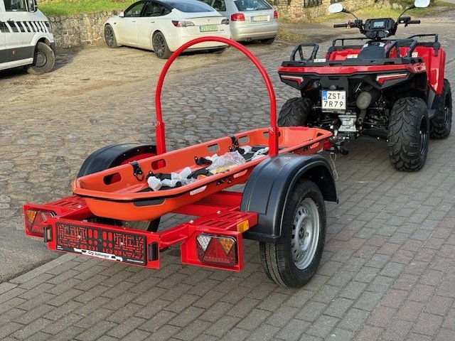 Przyczepa ratownicza z homologacją