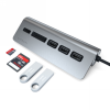 Satechi Aluminium - hub USB-C (czytnik kart micro/SD, 3x USB-A) (space gray)