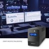 QOLTEC ZASILACZ AWARYJNY UPS 450VA | 240W | LCD | USB | RJ45