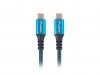 Lanberg Kabel USB-C M/M USB4 1.2m 100W 8K 60HZ czarno-niebieski