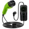Qoltec Mobilna ładowarka do samochodu elektrycznego EV z regulacją 2w1  Typ2 | Schuko | 3.5kW | 230V | LCD | Przenośna | Wallbox