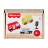 Fisher Price Samochody drewniane zestaw