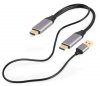 Adapter HDMI męski do DisplayPort męski + USB-A męski  4K Gembird A-HDMIM-DPM-01 czarny