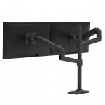 Ergotron LX Dual Stacking Arm - uchwyt biurkowy na dwa monitory z wysokim punktem montazowym (czarny)