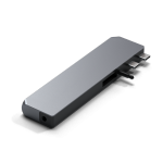 Satechi Pro Hub max - aluminiowy Hub z podwójnym USB-C do MacBook (2x USB-C, USB-A, 4K HDMI, czytnik kart micro/SD, Ethernet, ja