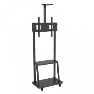 Stojak mobilny Techly 32-70, 60kg, z półką