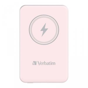 Powerbank Verbatim Charge 'n' Go Magnetic Wireless 5000mAh USB-C PD 3.0 Pink