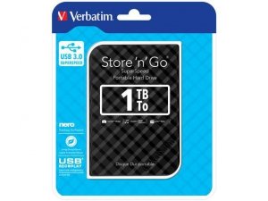 Dysk zewnętrzny Verbatim 1TB Store 'n' Go 2.5 5400 USB 3.0 czarny