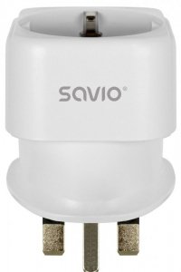 Adapter podróżny Savio AP-04 gniazdo EU-wtyk UK