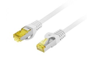 Patchcord Lanberg S/FTP kat.6A 1m LSZH CU fluke passed szary