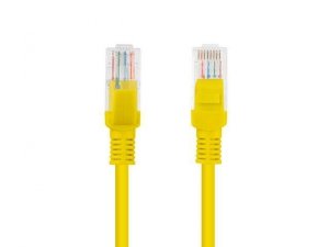 Patchcord Lanberg UTP kat.5e 5m żółty