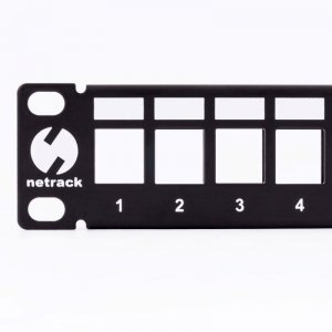 Patch panel keystone 19 24-porty, UTP Netrack