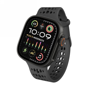 Decoded Silicone Ares O Band - silikonowy pasek do Apple Watch 44/46/49 mm (black)