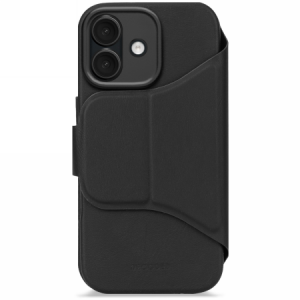 Decoded Textured Silicone Detachable Wallet - obudowa ochronna do iPhone 17 kompatybilna z MagSafe (phantom black)