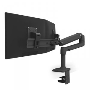 Ergotron - LX Desk Dual Direct Arm - uchwyt biurkowy na dwa monitory (czarny)