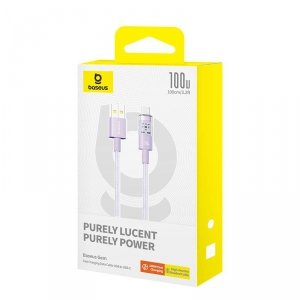 Kabel Baseus Gem USB-USB C 100W 1m (fioletowy)