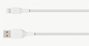 Kabel Belkin BoostCharge Braided Lightning to USB-A Cable 15cm oplot White