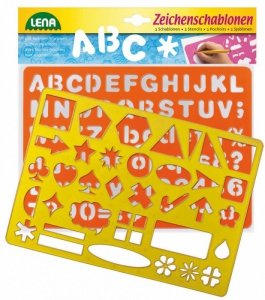 Lena Szablony - Litery, cyfry i symbole