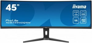 IIYAMA Monitor 44.5 cala XCB4594DQSN-B1 VA,DQHD,165HZ,USB-C-DOCK,RJ45,32:9,1500R,450cd/m2,3000:1,0.8ms,3xUSB,2xHDMI,1xDP,2x3W,Po