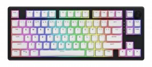 Klawiatura dla graczy Hator Skyfall 80 bezprzewodowa mechaniczna biało-czarna 