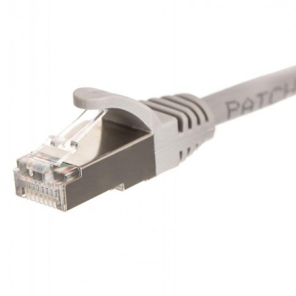 Patchcord RJ45, kat. 6 FTP F/UTP, 3m, Netrack, szary