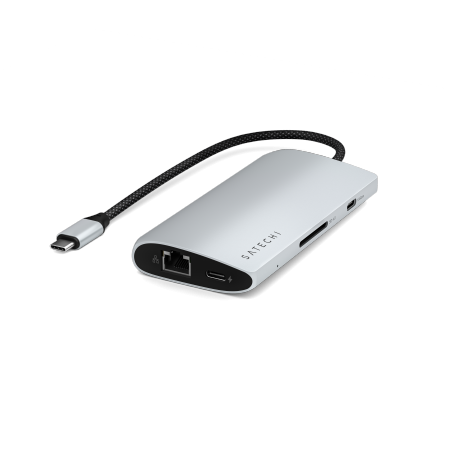 Satechi USB-C Multiport Adapter 8K - adapter USB-C (USB-C, HDMI, 3x USB 3.2 Gen 2 10Gbps, 1x USB 3.2 Gen 1 5Gbps, czytnik kart S