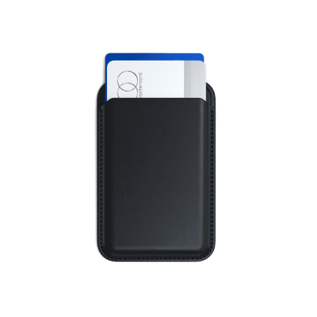 Satechi Vegan-Leather Wallet Stand - portfel i podstawka do iPhone&#039;a z wegańskiej skóry kompatybilny z MagSafe (black)