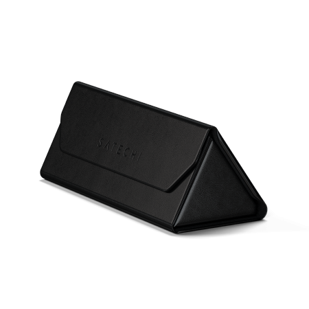 Satechi FindAll Glasses Case - etui na okulary ze skóry wegańskiej z lokalizatorem kompatybilne z Apple Find My (black)