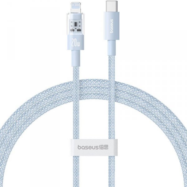 Kabel Baseus Gem USB C-IP 20W 1m (niebieski)