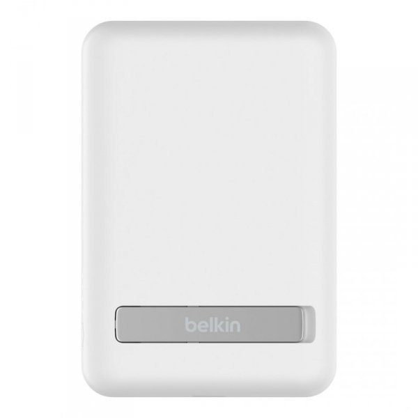Powerbank bezprzewodowy Belkin BoostCharge Magnetic Wireless Power Bank 5K + Stand MagSafe Compatible 5000mAh 7,5W White