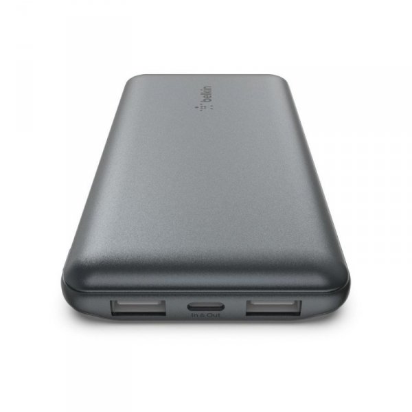 Powerbank Belkin BoostCharge Power Bank 10K 2xUSB-A + 1xUSB-C 10000mAh 15W Grey