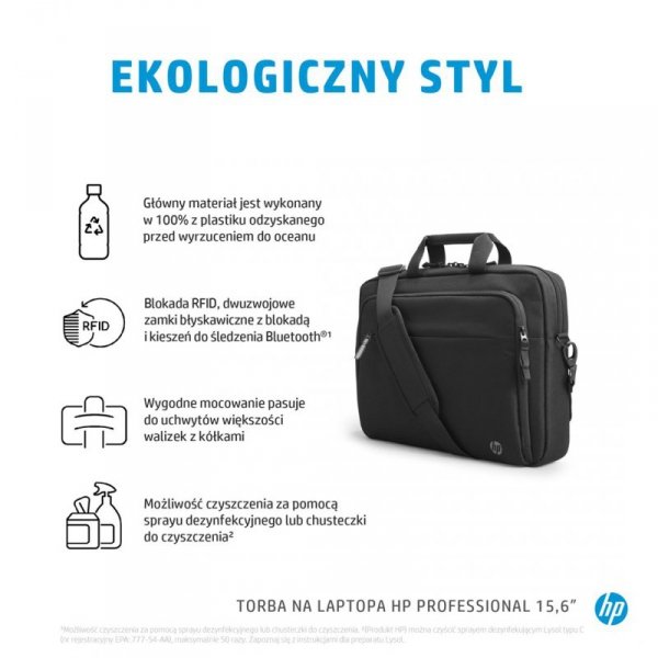 Torba HP Professional Laptop Bag do notebooka 15,6&quot; czarna 500S7AA