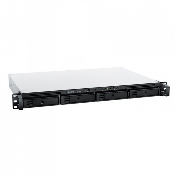 NAS Synology RS422+; 1U RACK; 4x (3.5&quot; SATA HDD/2.5&quot; SATA SSD); AMD Ryzen R1600; 2 GB DDR4 ECC, 2x 1GbE RJ-45