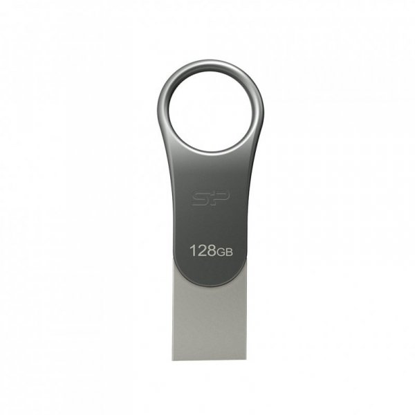 Pendrive Silicon Power Mobile C80 128GB Dual USB 3.1/Type-C Silver (SP128GBUC3C80V1S)
