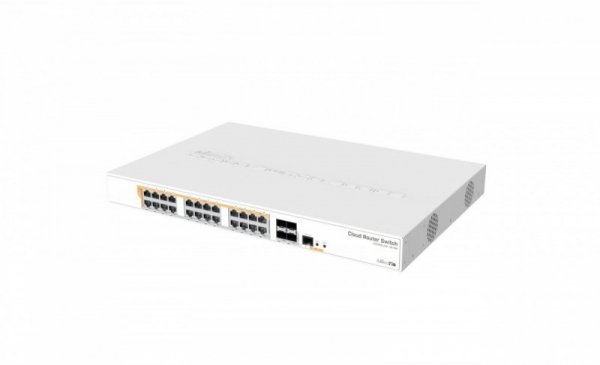 Mikrotik Przełącznik 24xGbE 4xSFP+  CRS328-24P-4S+RM