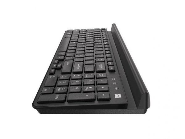 Natec Klawiatura Felimare US bluetooth + 2.4GHz Slim, uchwyt na        telefon/tablet czarna