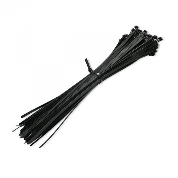 Qoltec Opaski zaciskowe wielorazowe/trytytki | 7.2*400mm | Nylon UV |   Czarne