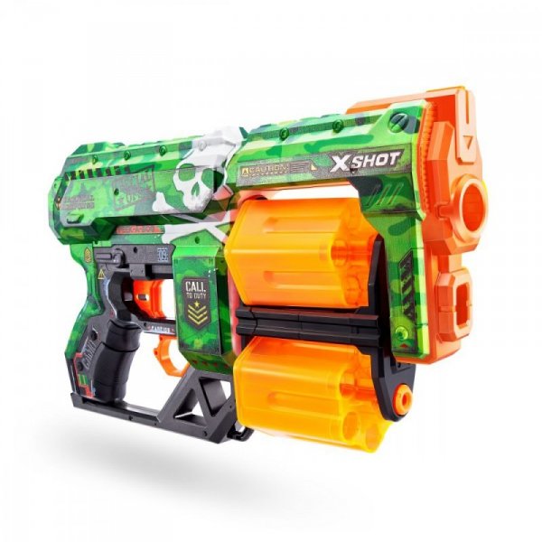 ZURU X-Shot Wyrzutnia SKINS DREAD (12 Strzałek) Wyrzutnia wzór D